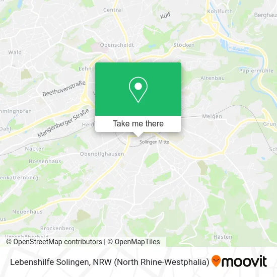 Lebenshilfe Solingen map
