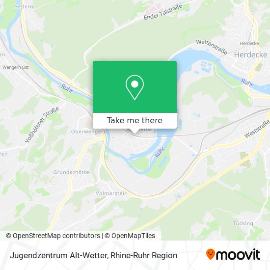 Jugendzentrum Alt-Wetter map