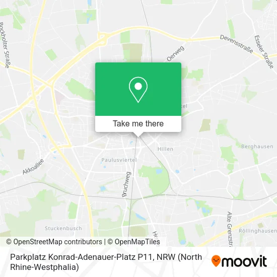 Карта Parkplatz Konrad-Adenauer-Platz P11