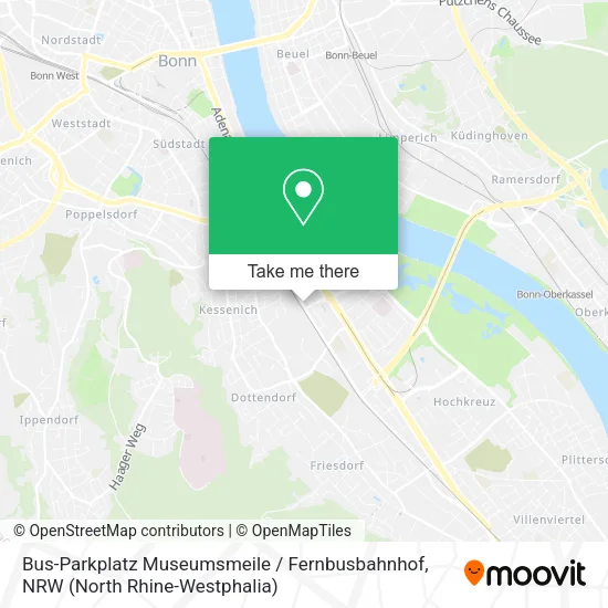 Карта Bus-Parkplatz Museumsmeile / Fernbusbahnhof