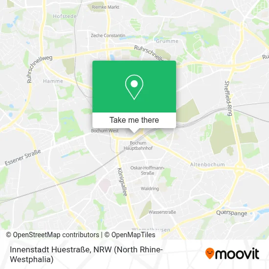 Innenstadt Huestraße map
