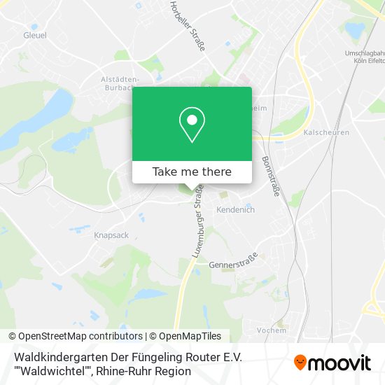 Waldkindergarten Der Füngeling Router E.V. ""Waldwichtel"" map