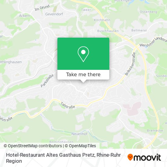 Hotel-Restaurant Altes Gasthaus Pretz map
