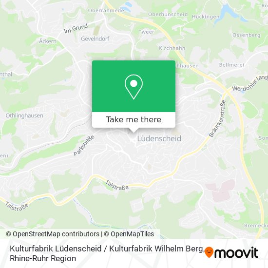 Карта Kulturfabrik Lüdenscheid / Kulturfabrik Wilhelm Berg