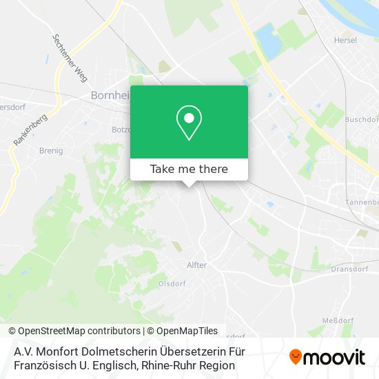 A.V. Monfort Dolmetscherin Übersetzerin Für Französisch U. Englisch map