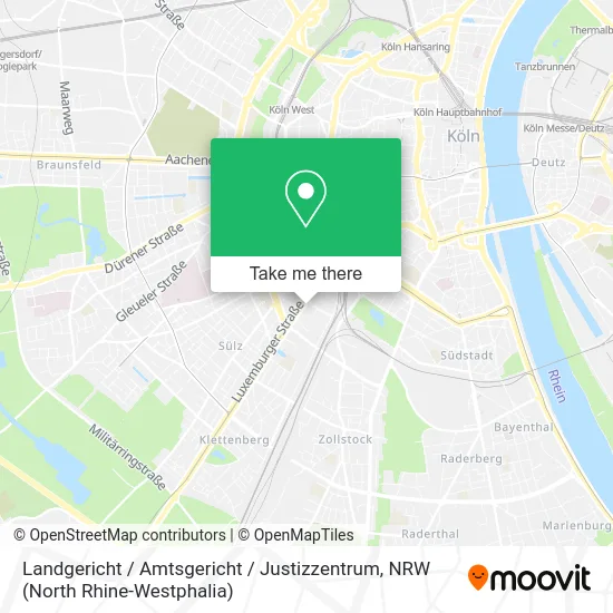Карта Landgericht / Amtsgericht / Justizzentrum