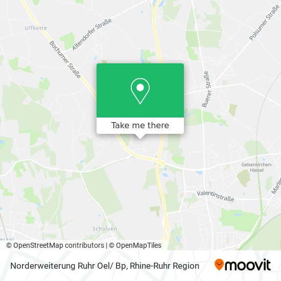 Norderweiterung Ruhr Oel/ Bp map