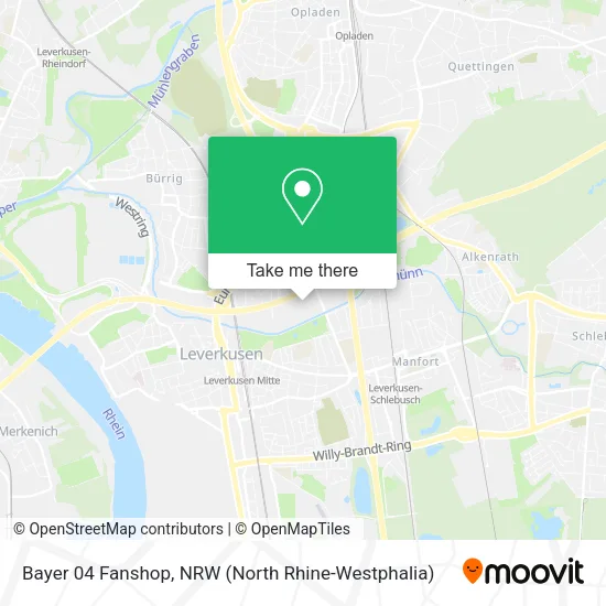 Карта Bayer 04 Fanshop