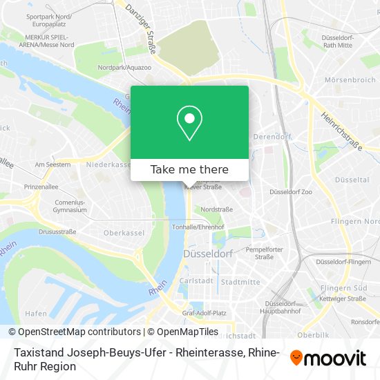 Taxistand Joseph-Beuys-Ufer - Rheinterasse map