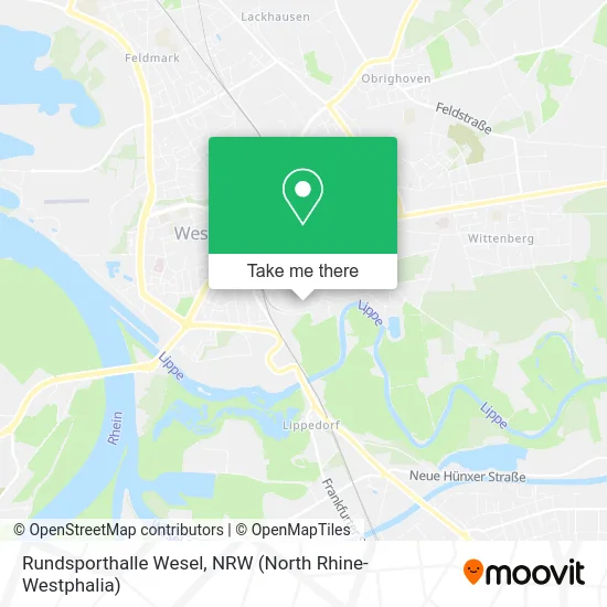 Rundsporthalle Wesel map