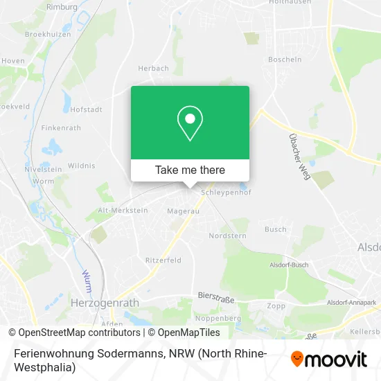 Ferienwohnung Sodermanns map