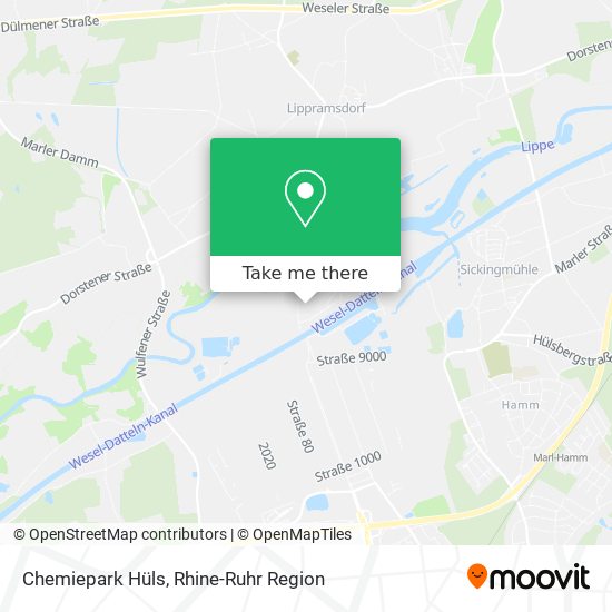 Chemiepark Hüls map