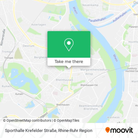 Sporthalle Krefelder Straße map