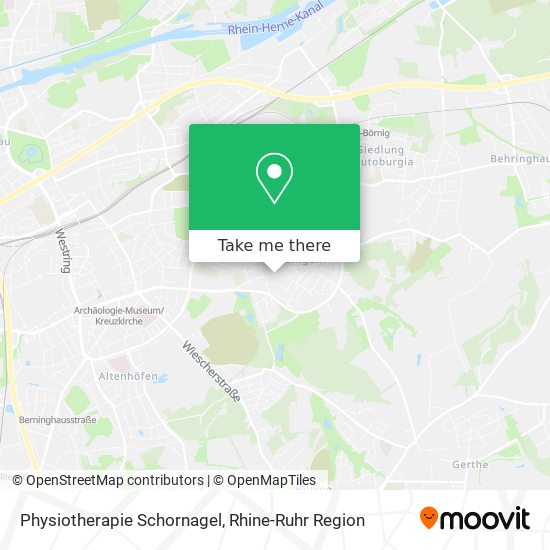 Physiotherapie Schornagel map