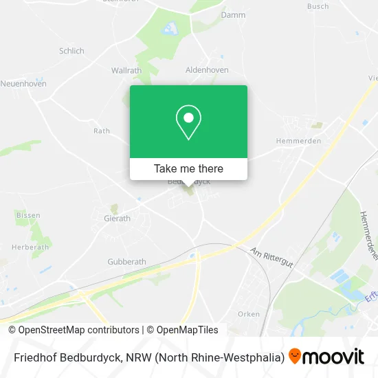 Friedhof Bedburdyck map