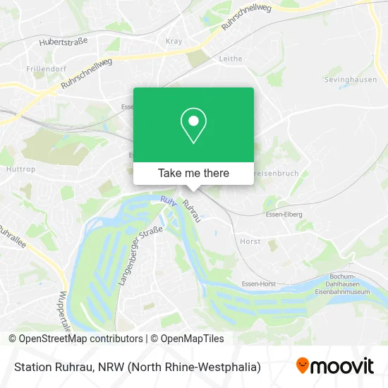 Station Ruhrau map