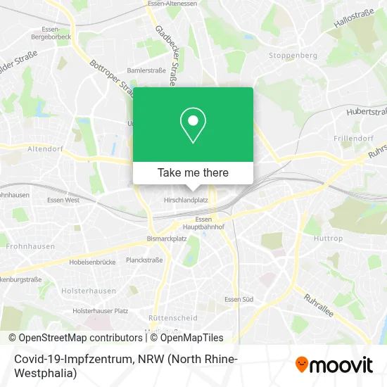 Covid-19-Impfzentrum map