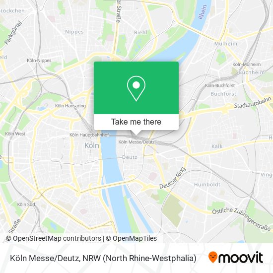 Köln Messe/Deutz map