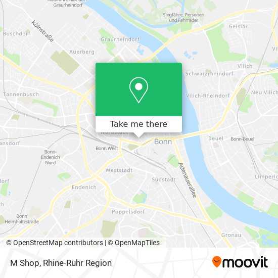 M Shop map