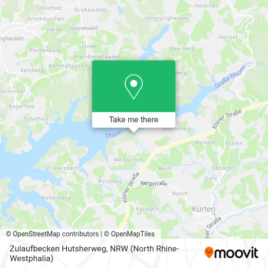 Zulaufbecken Hutsherweg map