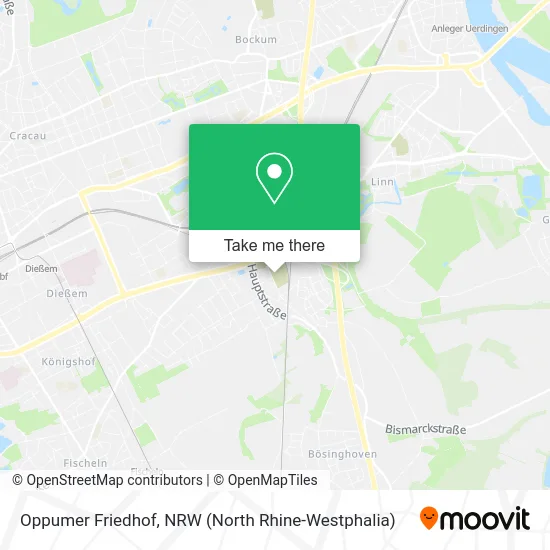 Oppumer Friedhof map