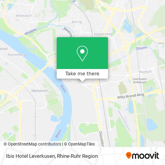 Ibis Hotel Leverkusen map