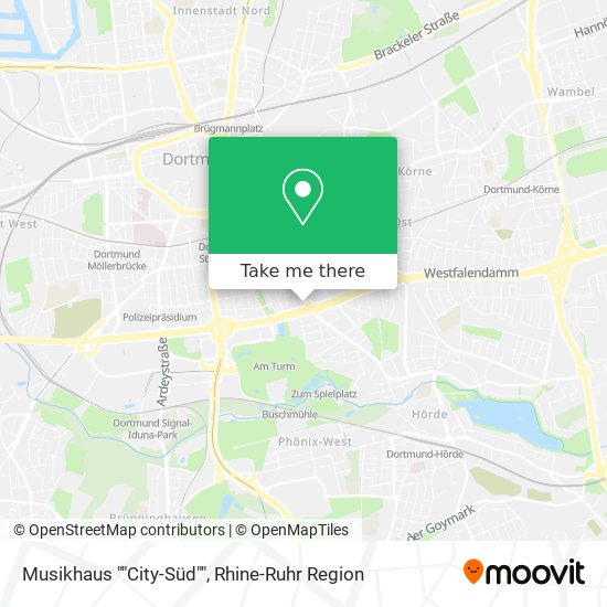 Musikhaus ""City-Süd"" map
