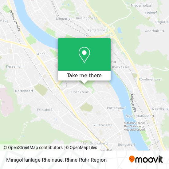 Minigolfanlage Rheinaue map