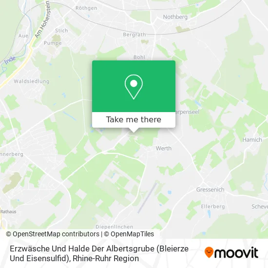 Карта Erzwäsche Und Halde Der Albertsgrube (Bleierze Und Eisensulfid)