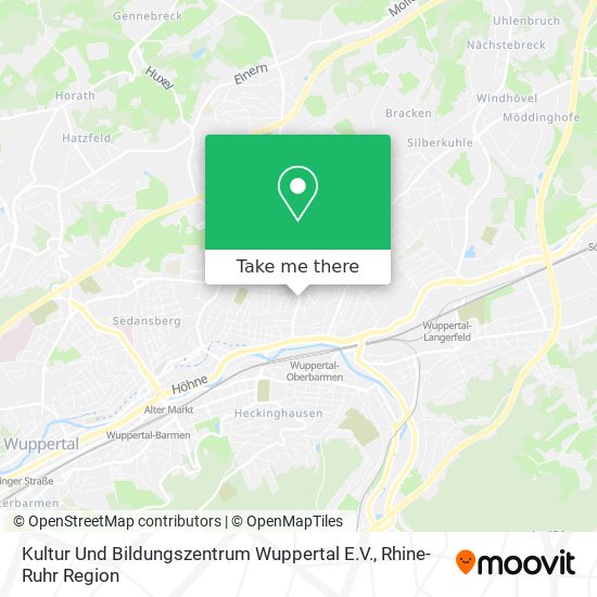 Карта Kultur Und Bildungszentrum Wuppertal E.V.