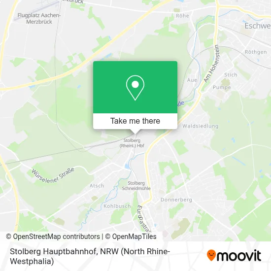 Stolberg Hauptbahnhof map