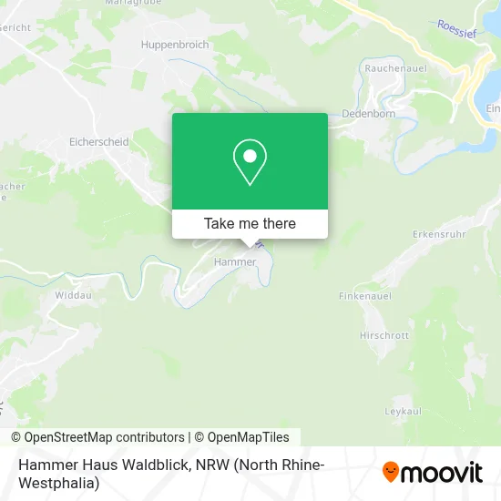 Hammer Haus Waldblick map