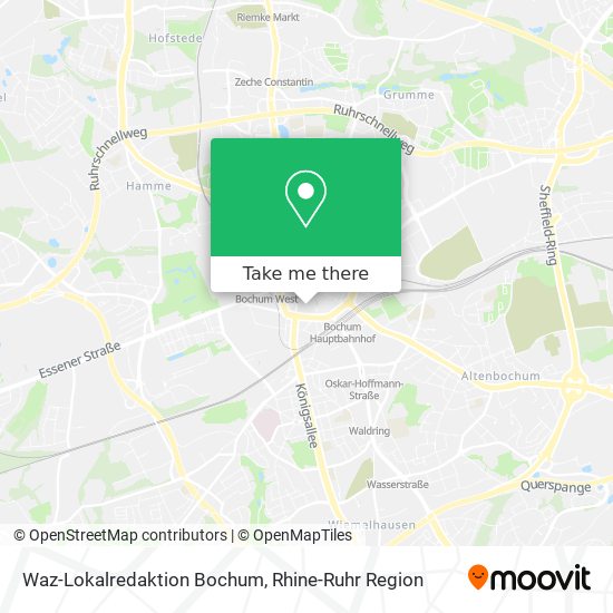 Карта Waz-Lokalredaktion Bochum