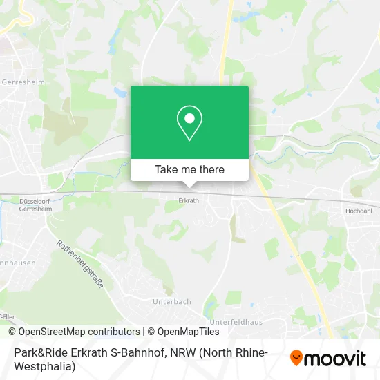 Park&Ride Erkrath S-Bahnhof map