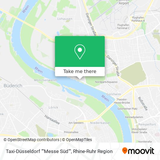 Taxi-Düsseldorf ""Messe Süd"" map
