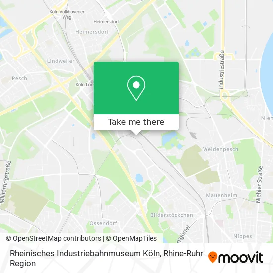 Rheinisches Industriebahnmuseum Köln map