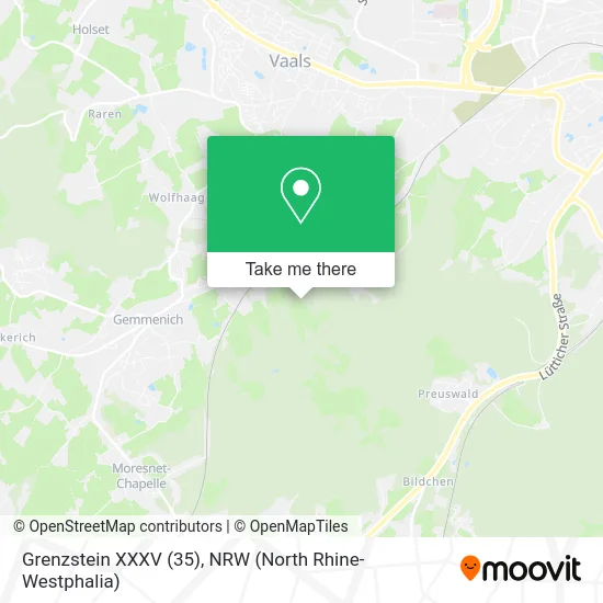 Grenzstein XXXV (35) map