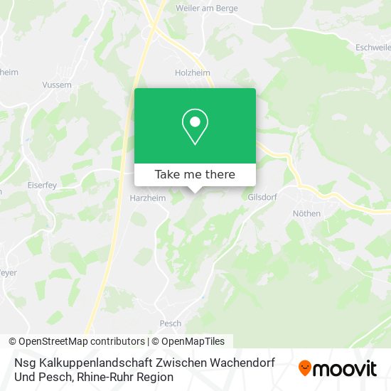 Nsg Kalkuppenlandschaft Zwischen Wachendorf Und Pesch map