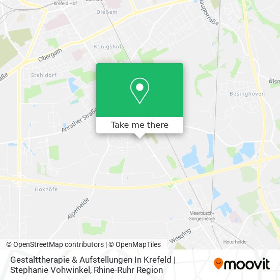 Gestalttherapie & Aufstellungen In Krefeld | Stephanie Vohwinkel map