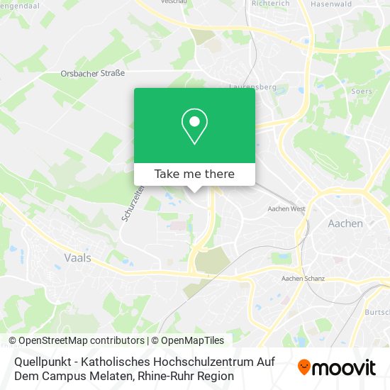 Quellpunkt - Katholisches Hochschulzentrum Auf Dem Campus Melaten map