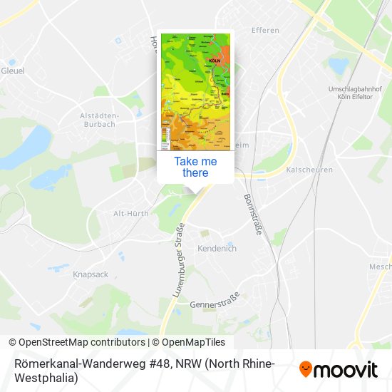 Römerkanal-Wanderweg #48 map