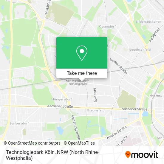 Карта Technologiepark Köln