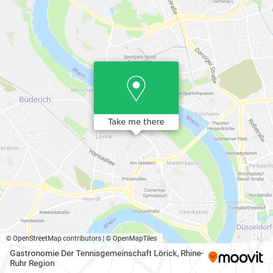 Gastronomie Der Tennisgemeinschaft Lörick map