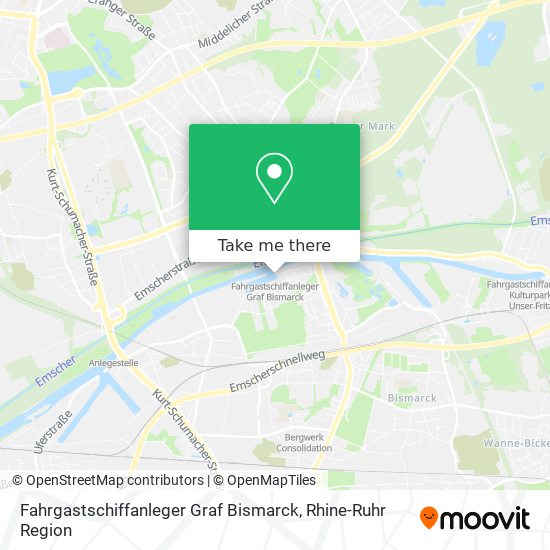 Fahrgastschiffanleger Graf Bismarck map