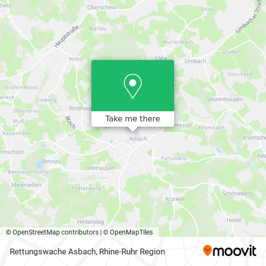 Rettungswache Asbach map