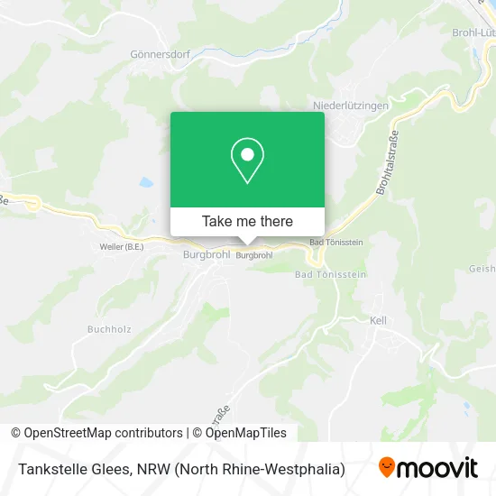 Карта Tankstelle Glees