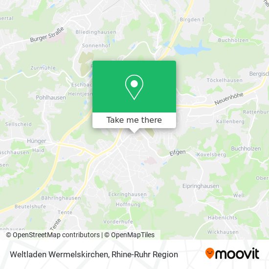 Weltladen Wermelskirchen map