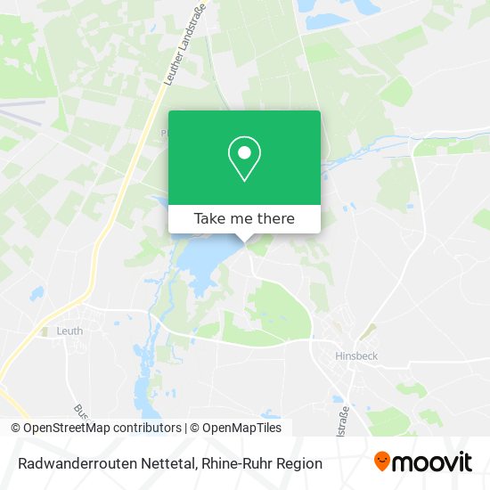 Radwanderrouten Nettetal map