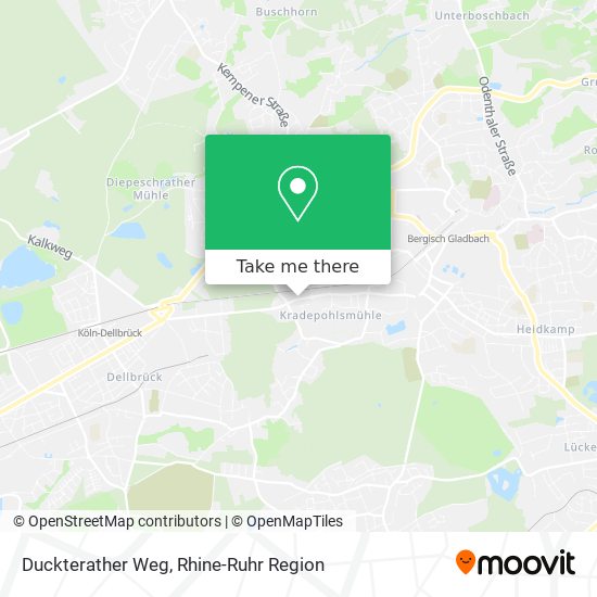 Duckterather Weg map