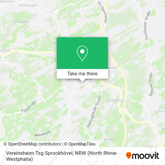 Карта Vereinsheim Tsg Sprockhövel